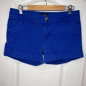 American Eagle stretch blue shorts (8)